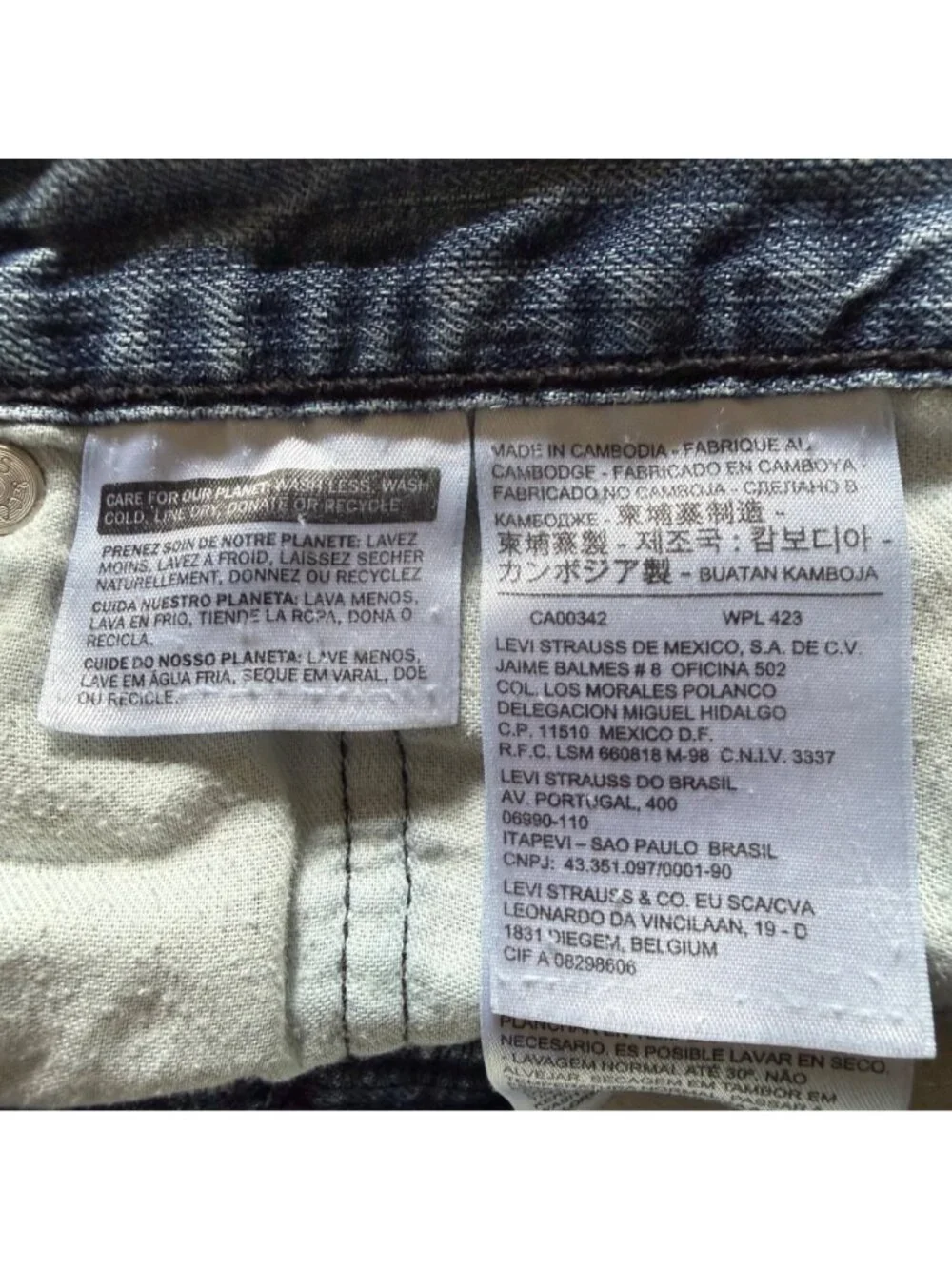 Levi's Mens Size W32 L34 Blue Medium Wash Denim 559 Relaxed Straight Leg Jeans